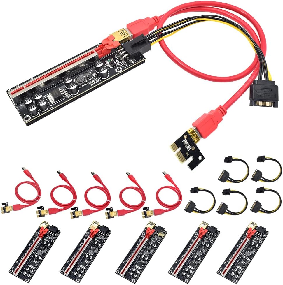 24Inches USB 3.0 PCIe Riser Adapter Card (6 PCS) I8047