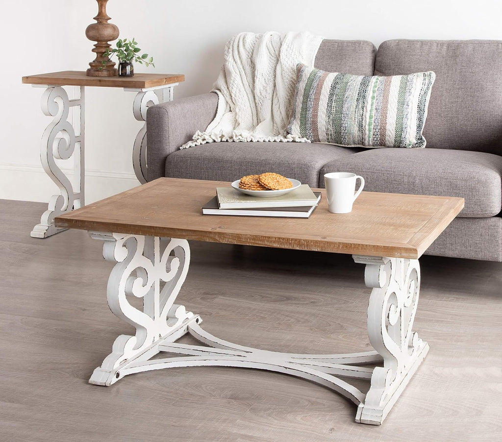 Rustic Carved Coffee Table H11000
