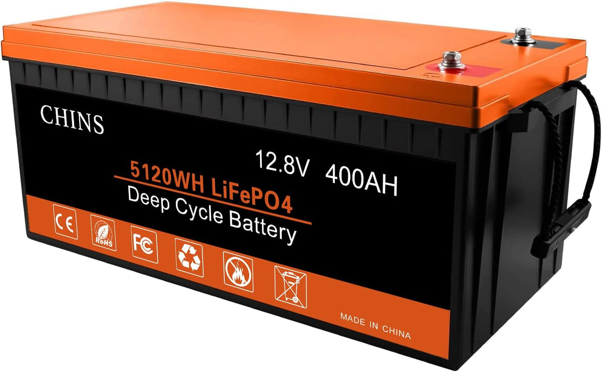 12V 400Ah LiFePO4 Lithium Battery with 250A BMS P58422