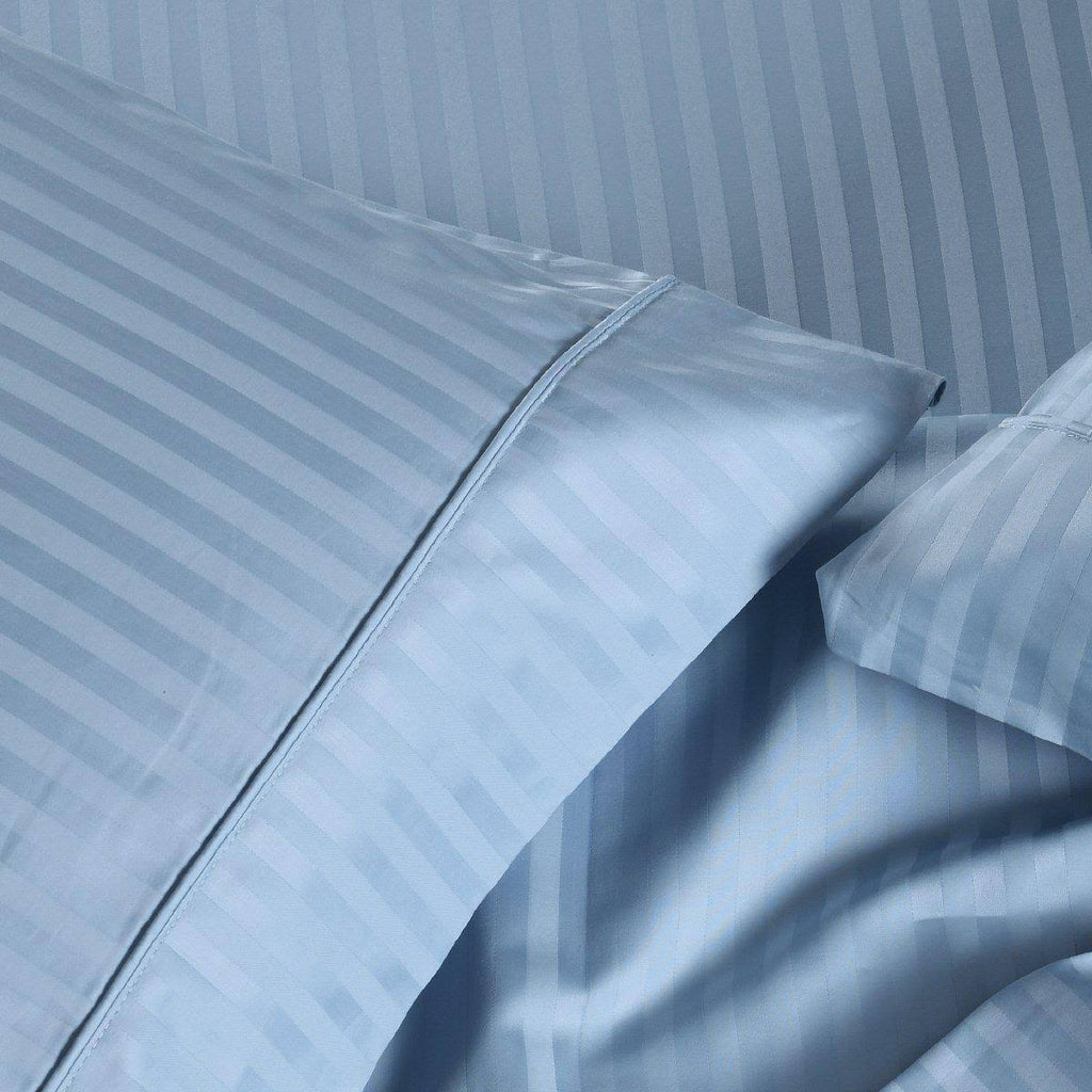 King / Ivory Striped Sheet Set C362