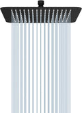 16 Inch Square Stainless Steel Shower Head 2.5 Gpm Pack of 2 K82381