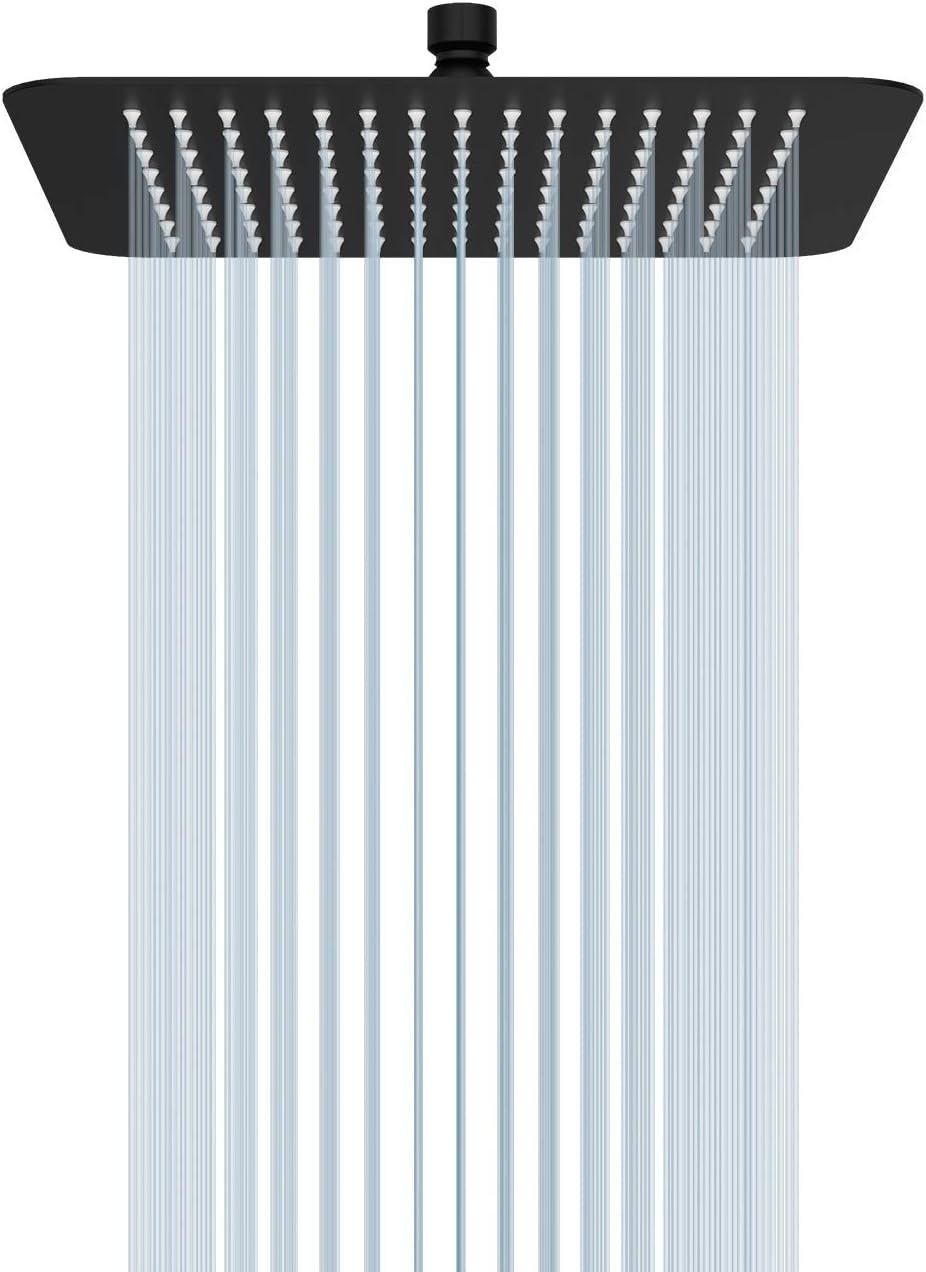 16 Inch Square Stainless Steel Shower Head 2.5 Gpm Pack of 2 K82381