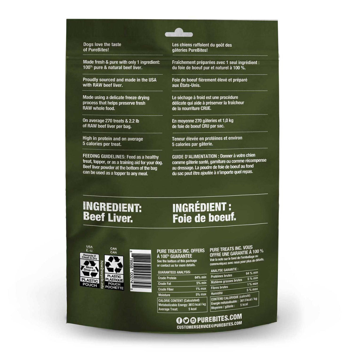 Freeze Dried Beef Liver Dog Treats Y110598