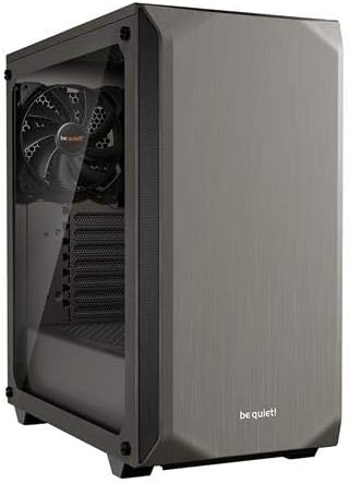 Black Mid Tower ATX Case with Tempered Glass Window Y82393