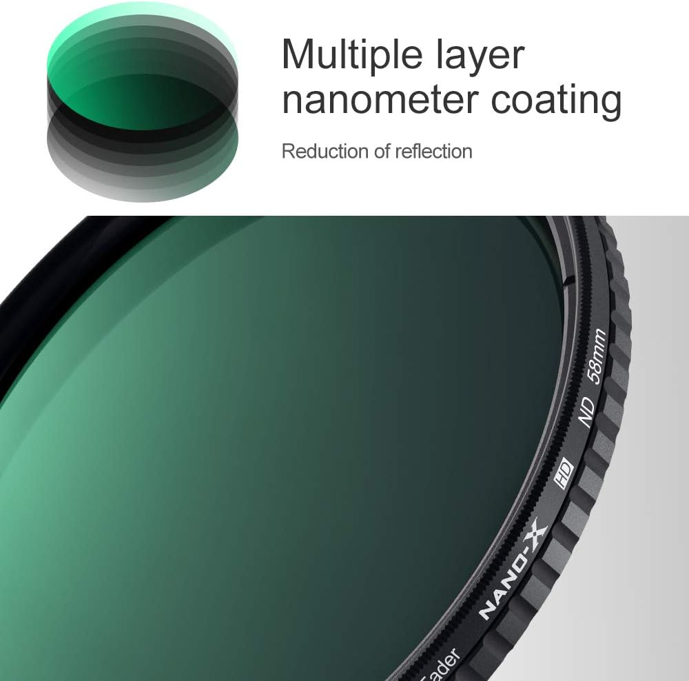 58mm Variable ND Filter ND8-ND128 3-7 Stop Y95315