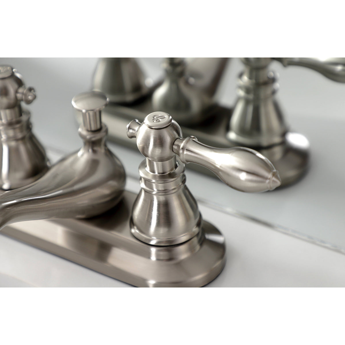 Matte Black 4x22 Centerset Bathroom Faucet R967676