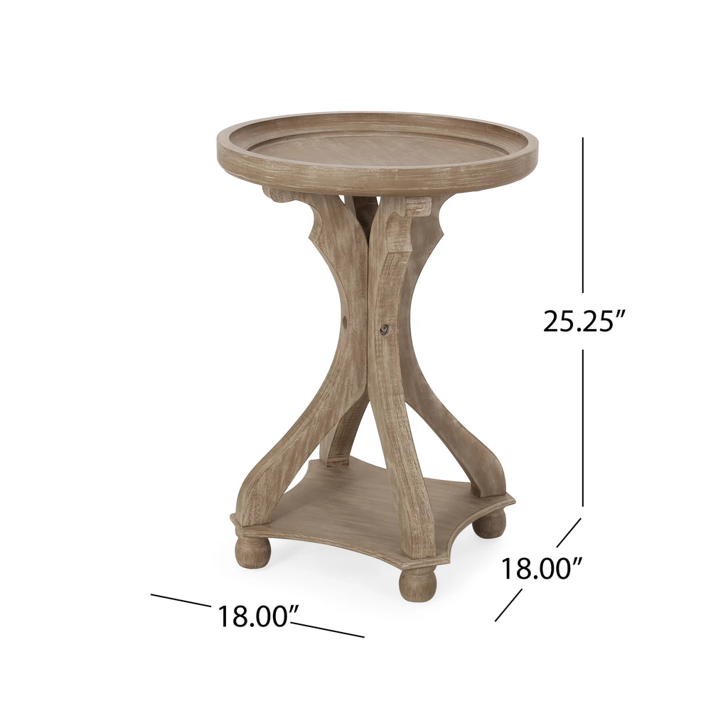 Fir Wood Accent Table J883095