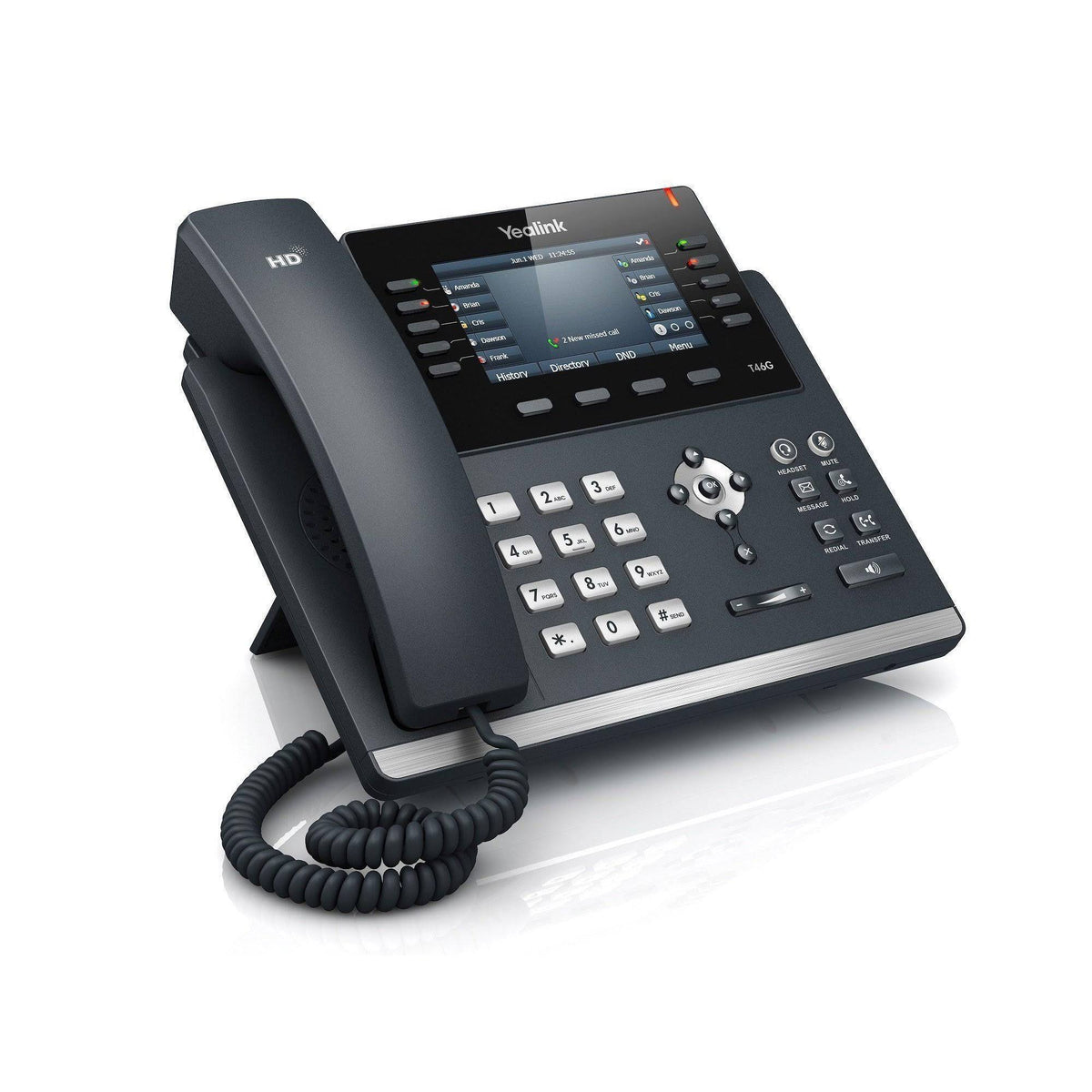 16-Line Gigabit IP Phone with 4.3" Color Display, Black U903161