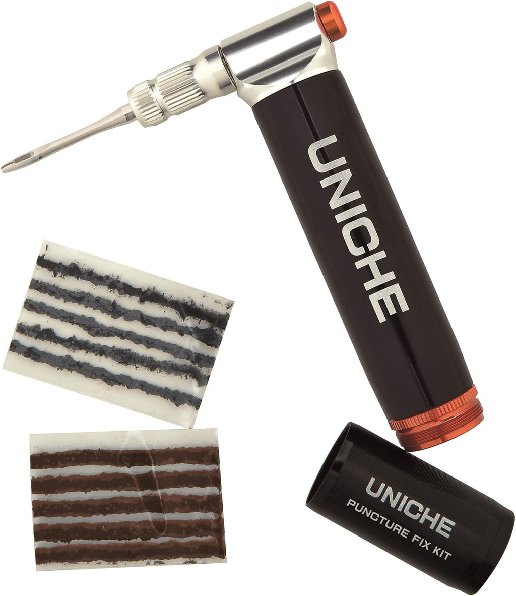 CO2 Inflator Tubeless Tire Repair Tool Kit with Storage Canister, Insertion Tool and Plugs E10982