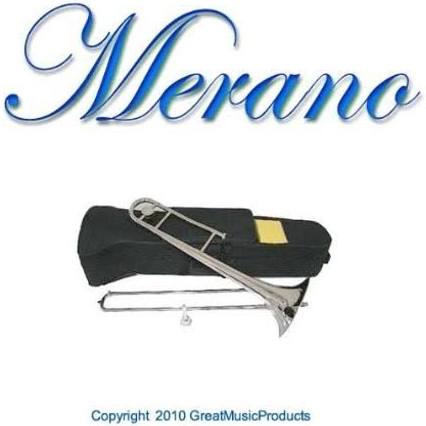 B Flat Gold Slide Trombone with Case and Music Stand K9044