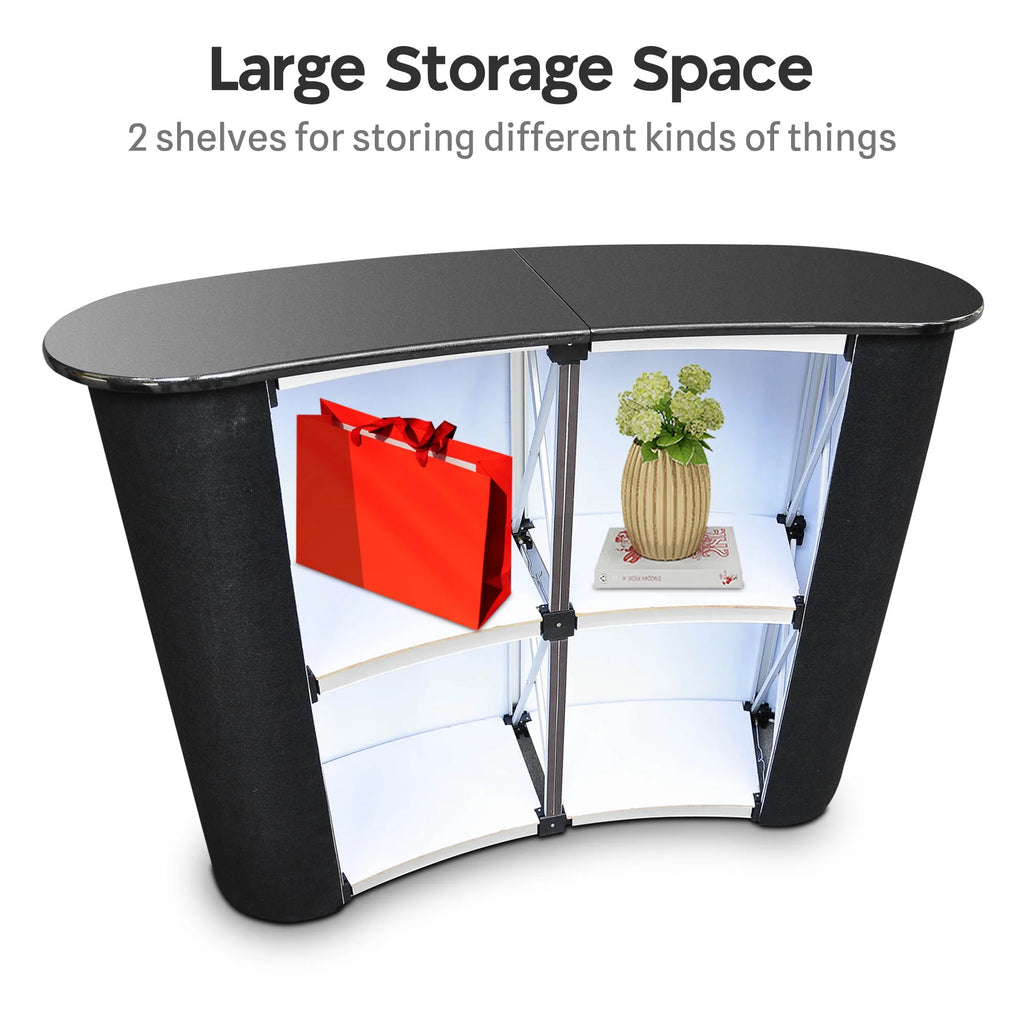 Portable Pop Up Podium Counter Table Stand C1488