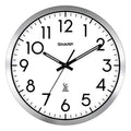 Silver Brushed Finish 12" Wall Clock L9792