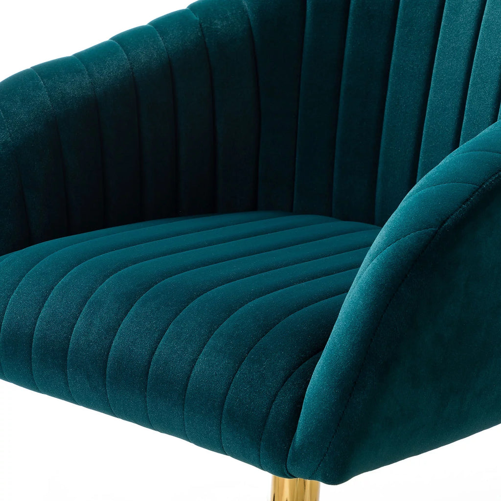 Green Velvet Adjustable Swivel Task Chair Y255928