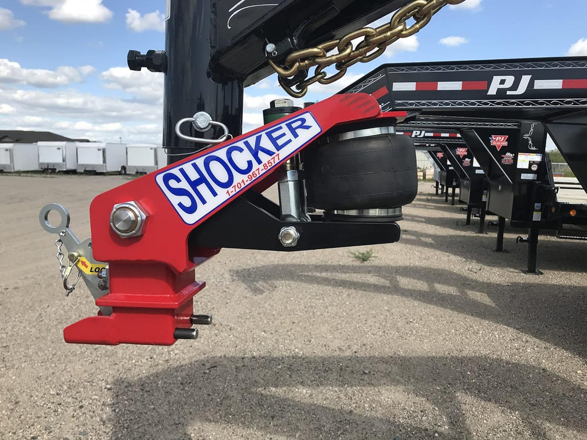 Gooseneck Air Hitch & Coupler, Round 4" Angled Pin 30K SL Coupler O31703