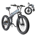 750W 48V 12AH 26" Fat Tire Full Suspension Foldable Electric Bike I10801
