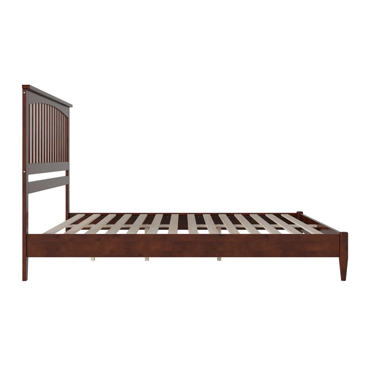 King Solid Wood Low Profile Platform Bed Y7221