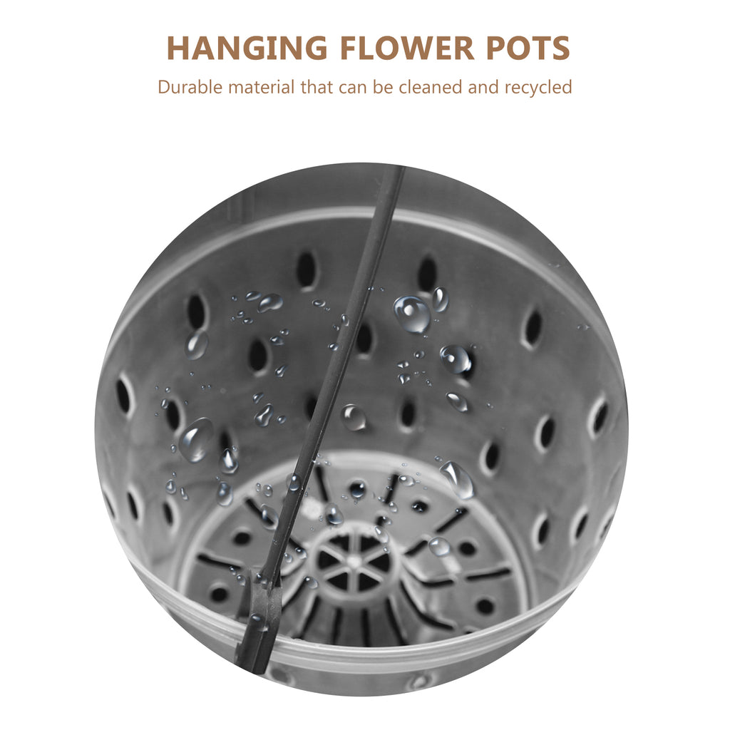 5 Sets Hanging Flower Pot Planter PP Material Pots Root Control Q203347