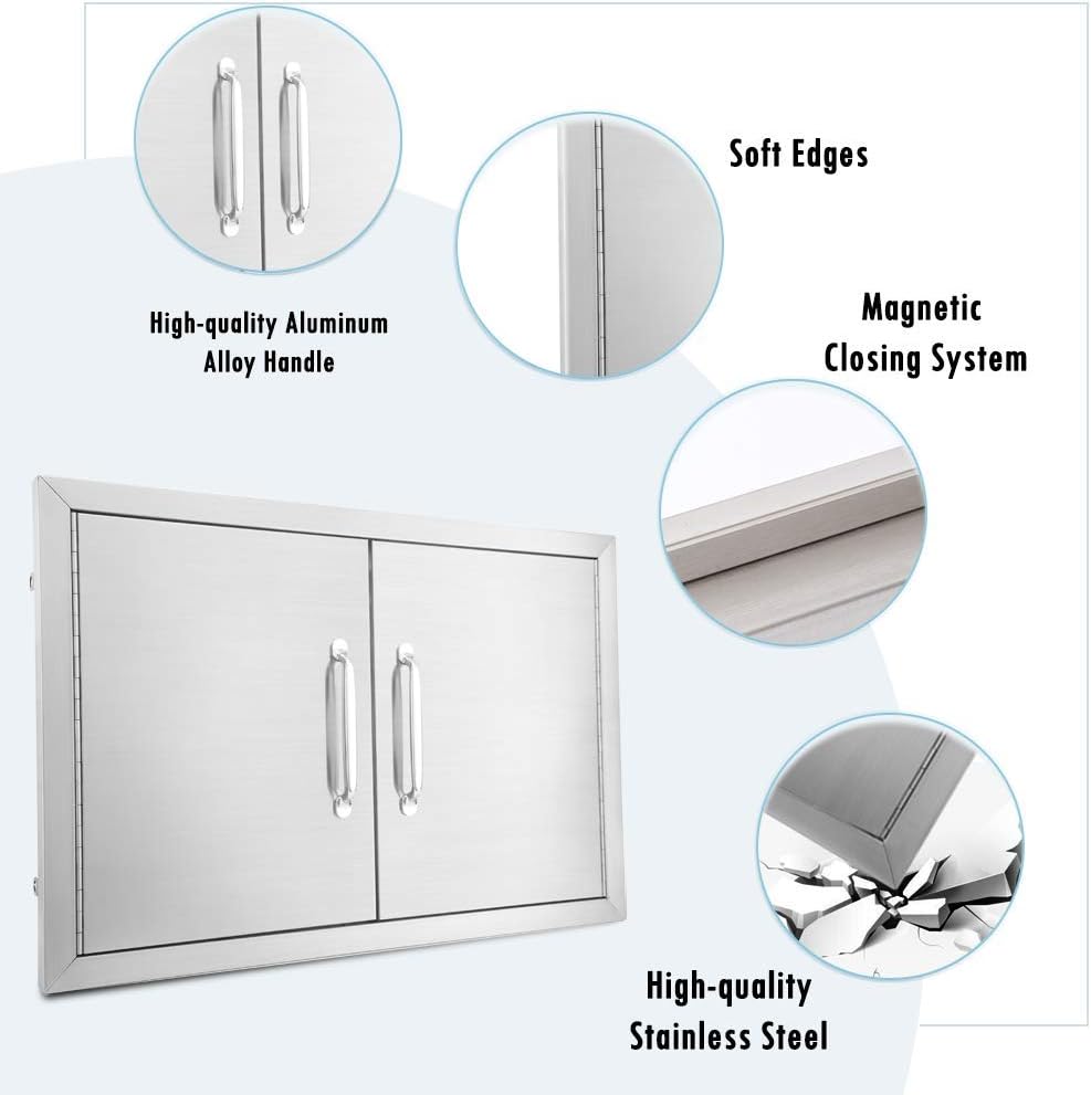 39 W X 26 H Stainless Steel Double Access Door K9890