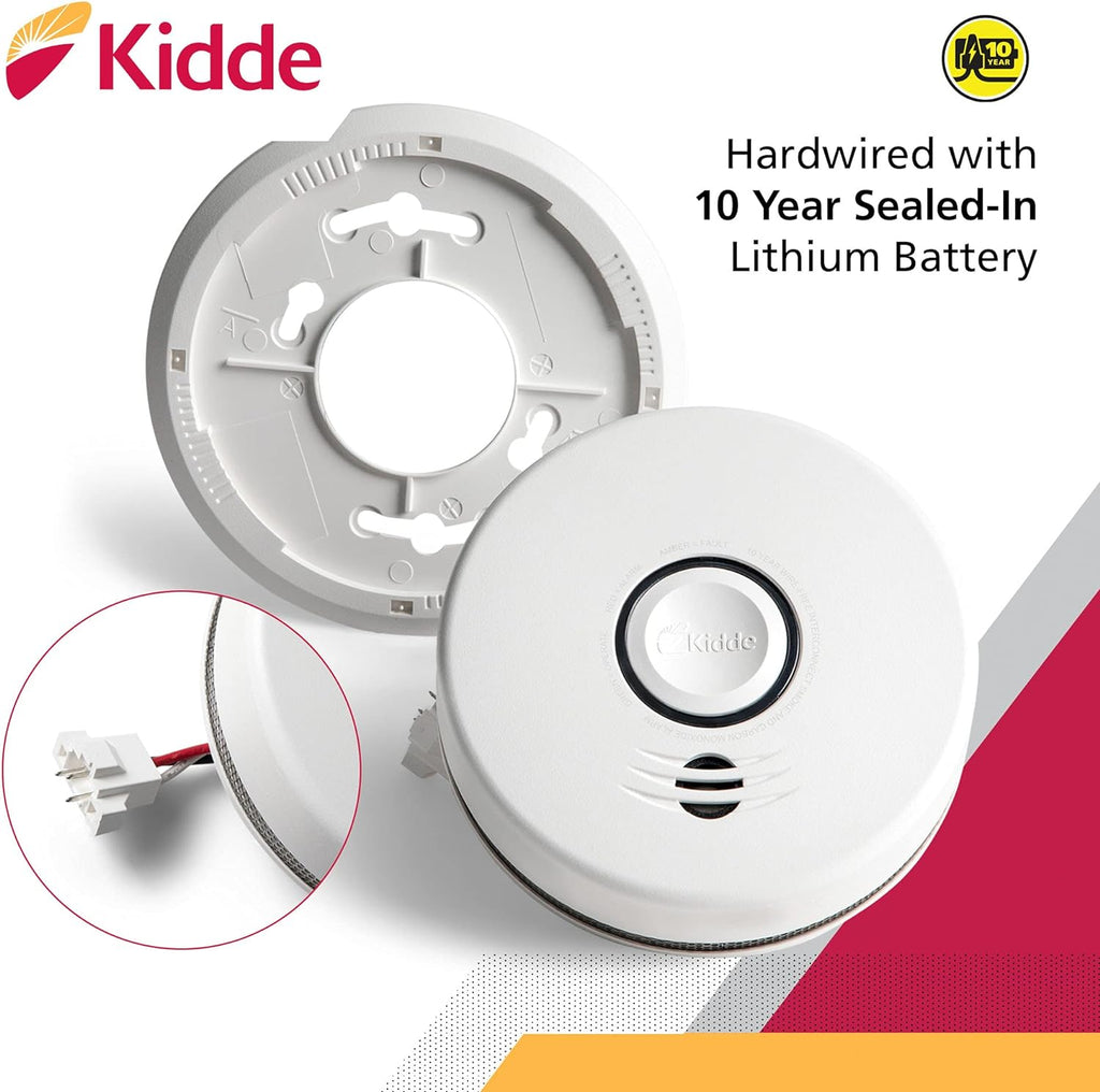 Hardwired Smoke & Carbon Monoxide Detector with Voice Alert V49971