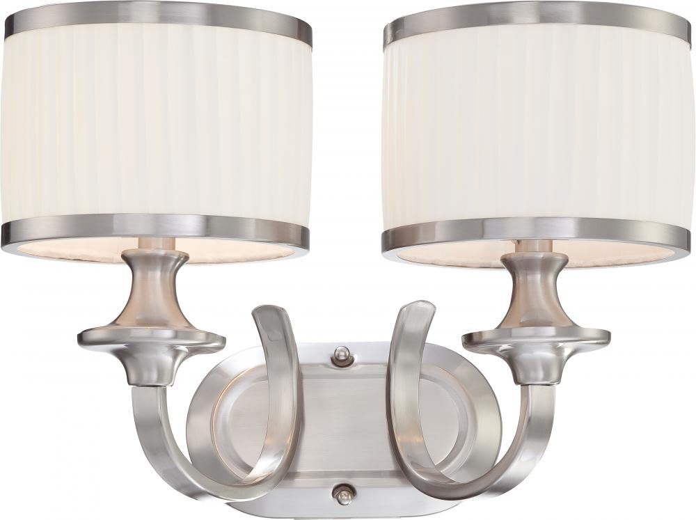 Brushed Nickel Two Light Vanity I91588