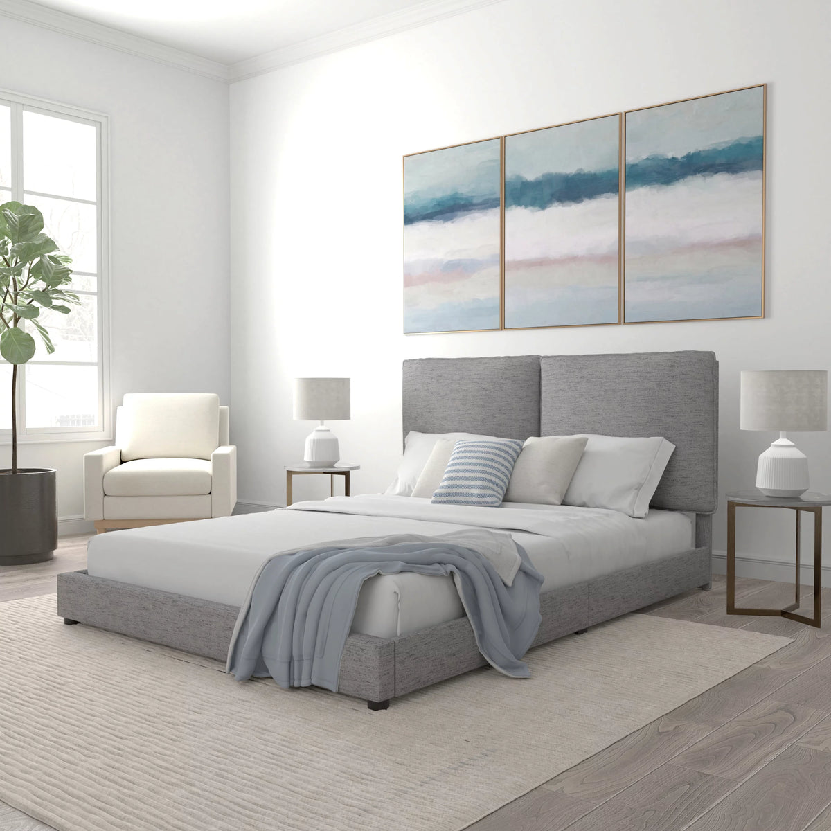 Queen Platform Bed V3020