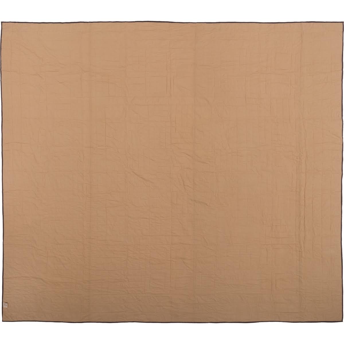 Black Check California King Quilt S2761
