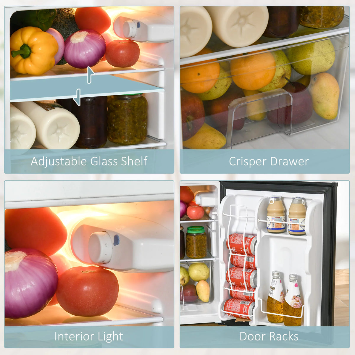3.2 Cu.Ft Mini Fridge with Freezer P6435