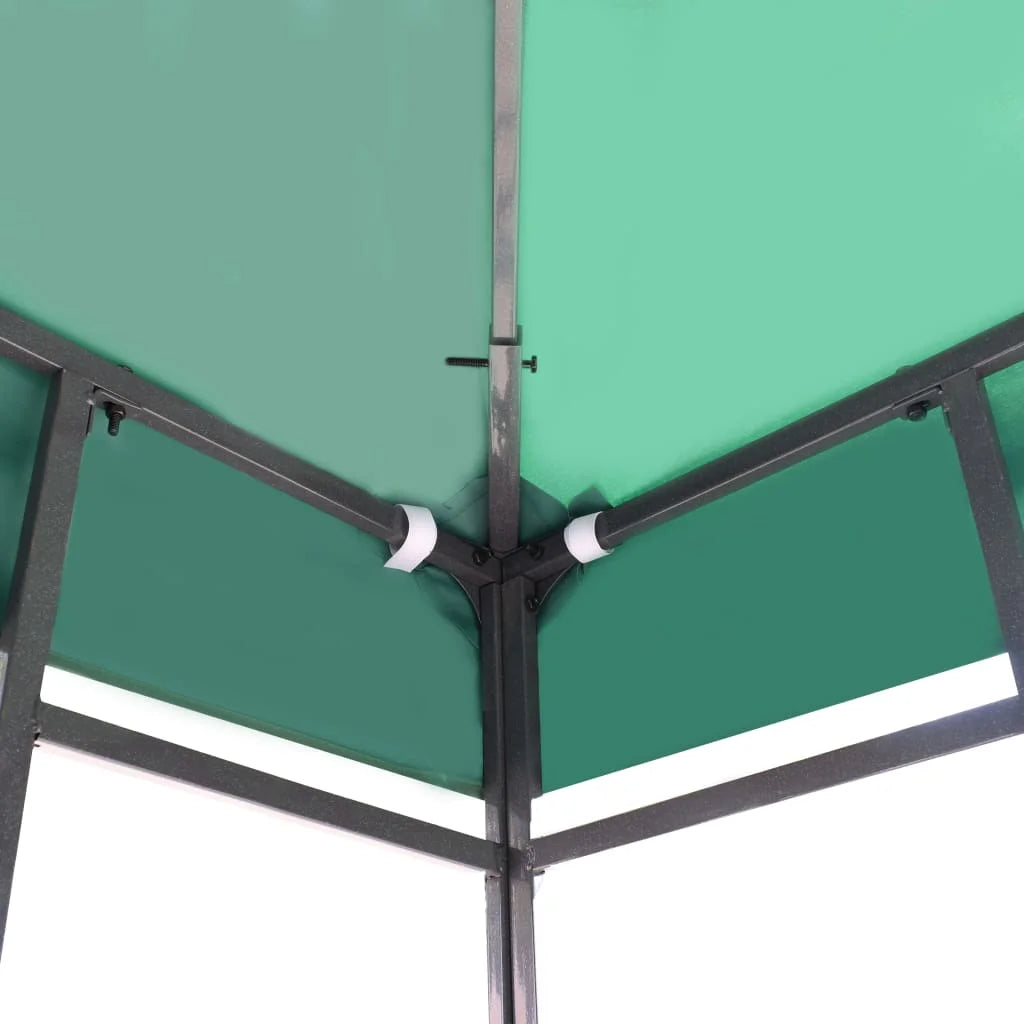 Green 10 x 10 ft Waterproof Gazebo Top Cover Canopy Replacement M8975