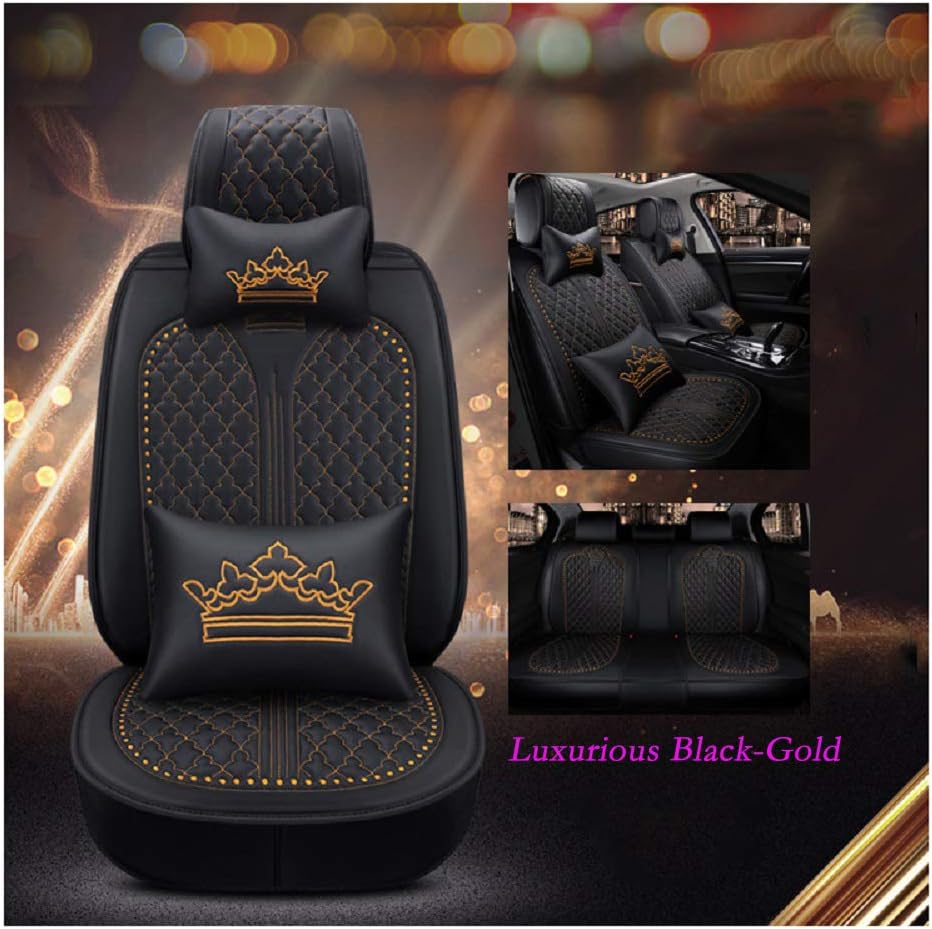 Black-Pink Car Seat Covers Full Set T80114