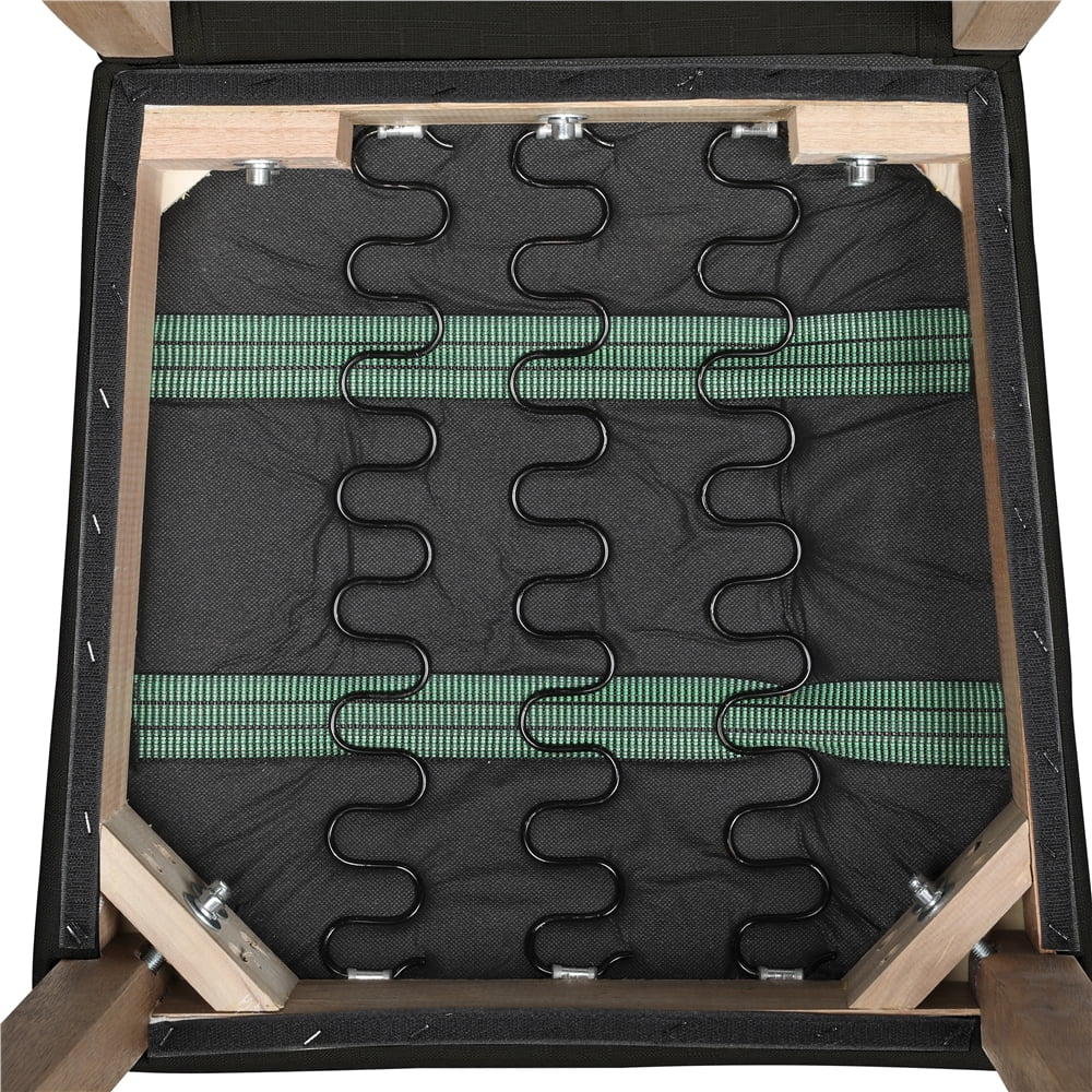Black Fabric Upholstered High Back Dining Chair, Set of 2 L28379