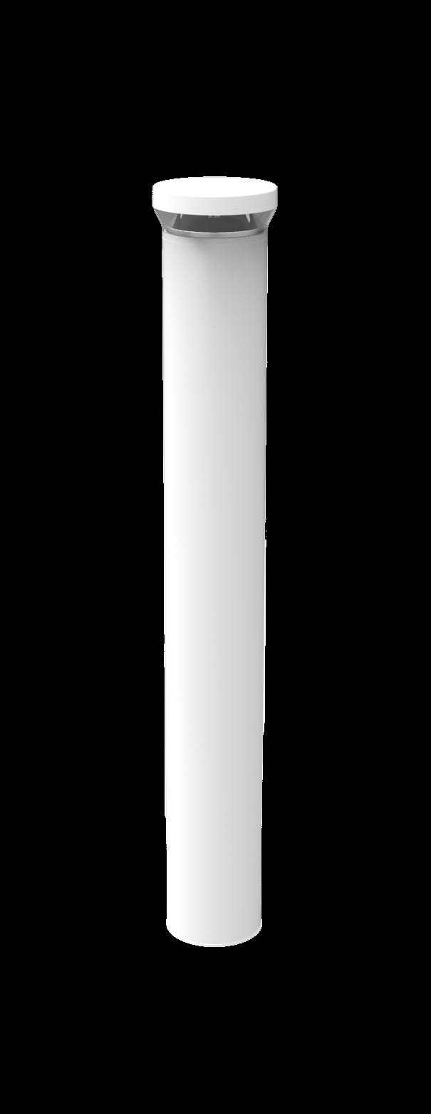 LED Round Bollard 42 inch 18W Cool White V1227