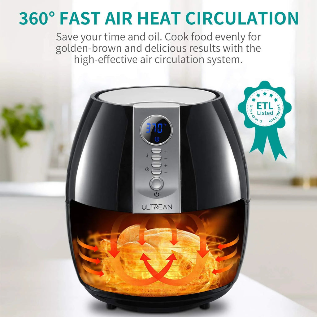 4.2 Quart Nonstick Air Fryer with LCD Digital Screen G876