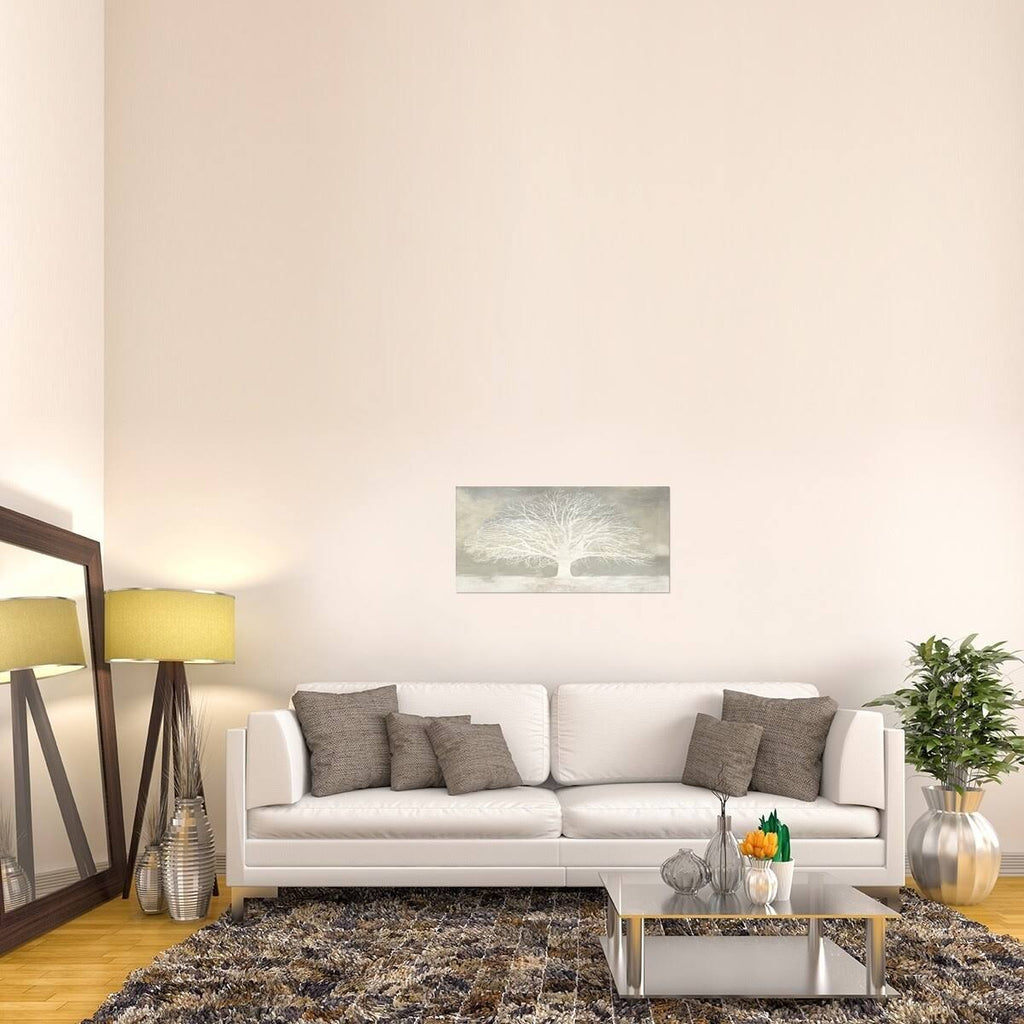 White Tree Stretched Canvas Artwork 18x22H x 36x22W B731