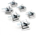 6Pcs Stainless Steel T-Handle Lock Tool Latch with Keys W569007