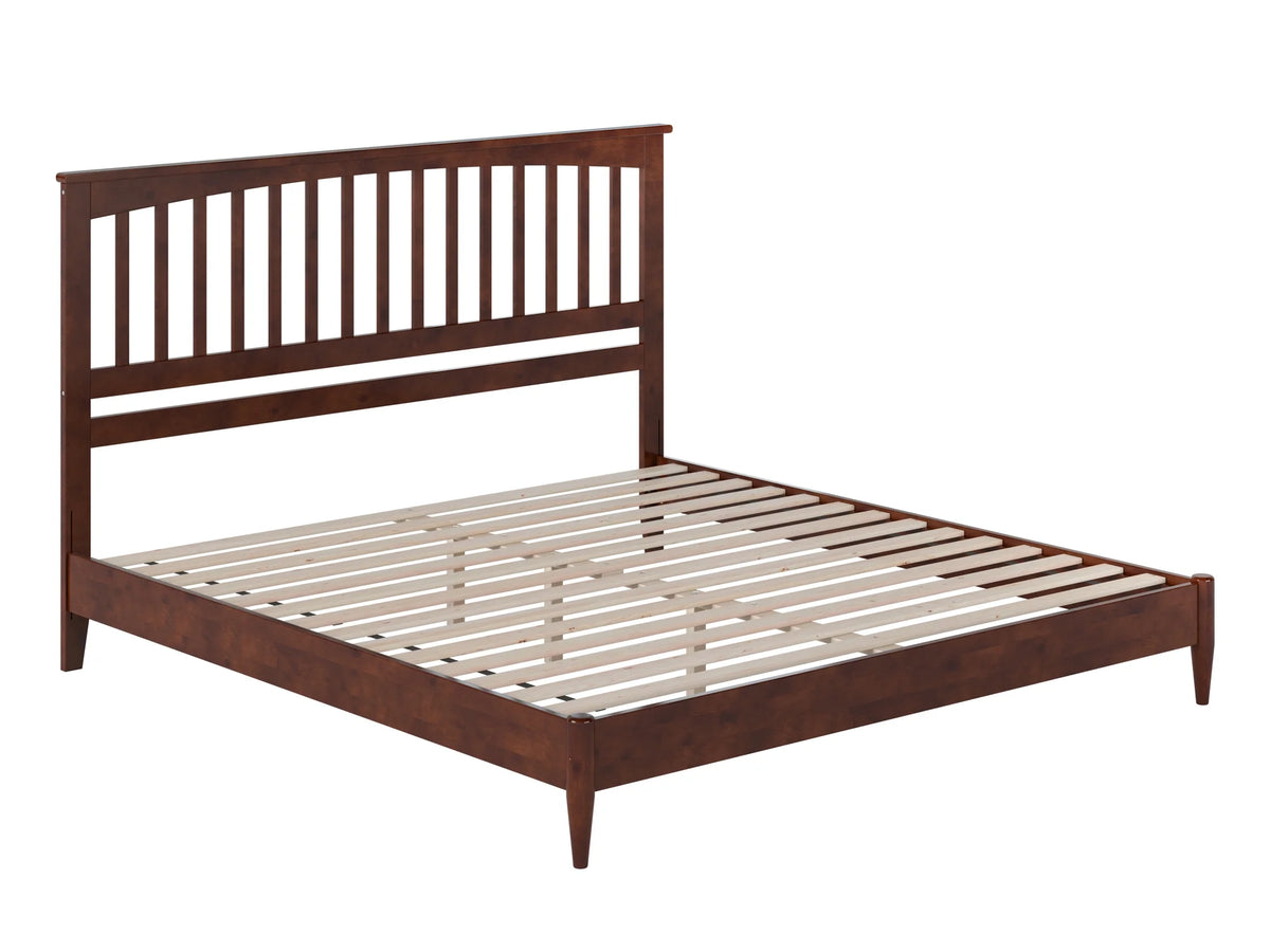 King Solid Wood Low Profile Platform Bed Y7221