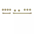 Range and Rangetop Handle and Knob Kit in Brushed Brass R53416