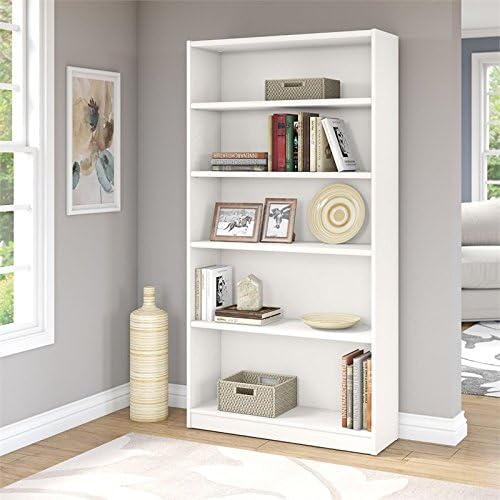 5 Shelf Bookcase in Pure White J658479