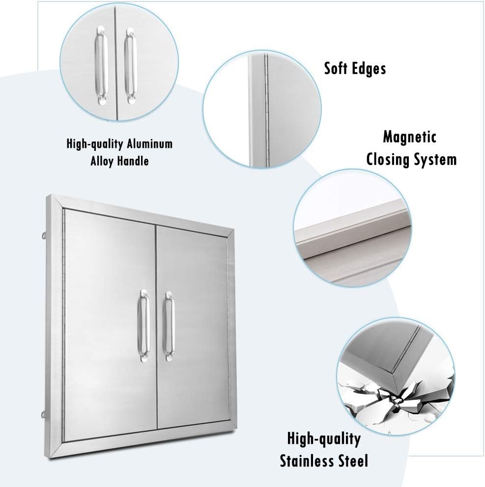 39 W X 26 H Stainless Steel Double Access Door K9890