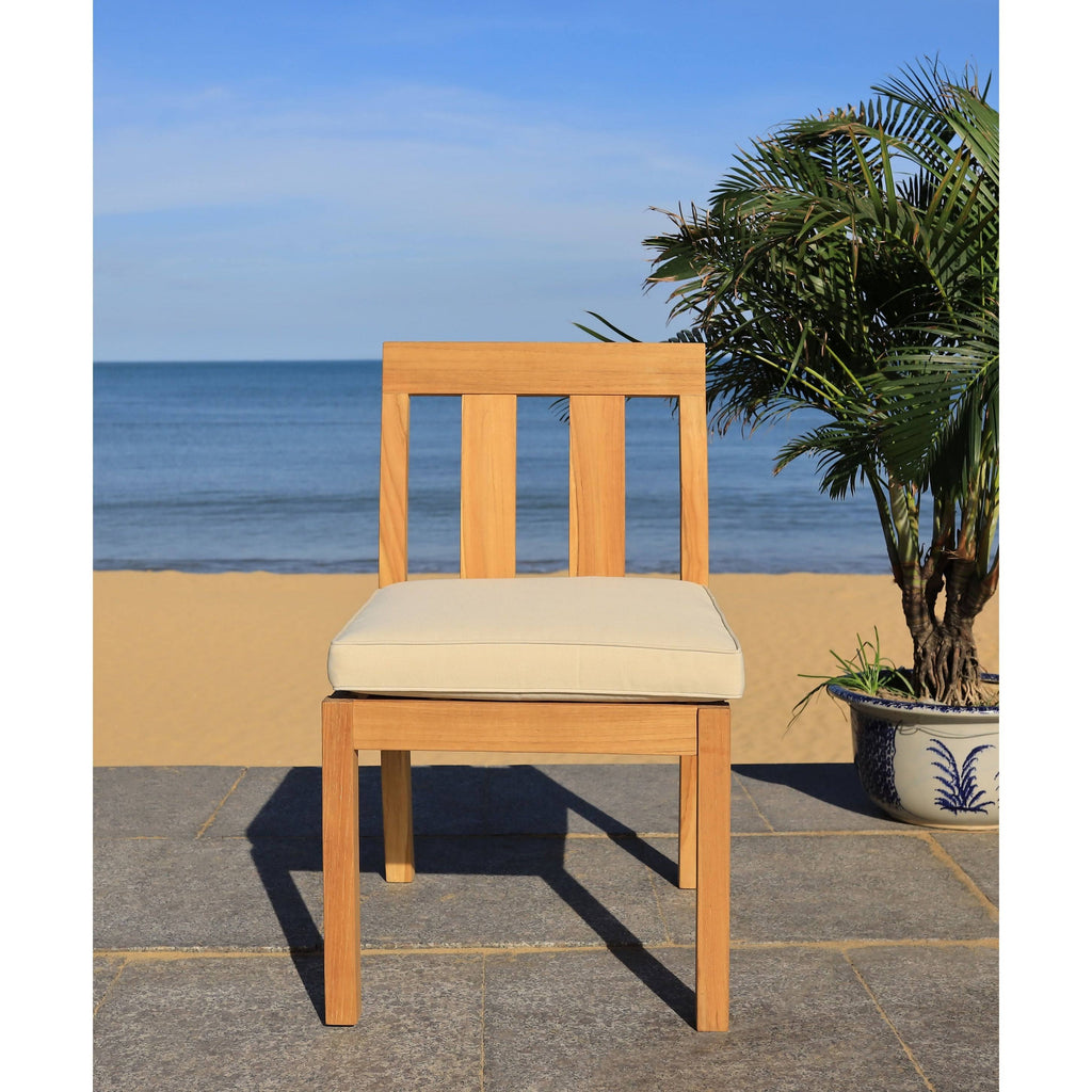 Teak Dining Chair Natural Set of 2 O619964