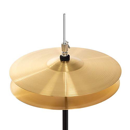 5-Piece Full Size Adult Drum Set with Remo Heads & Premium Brass Cymbals - Silver X508337