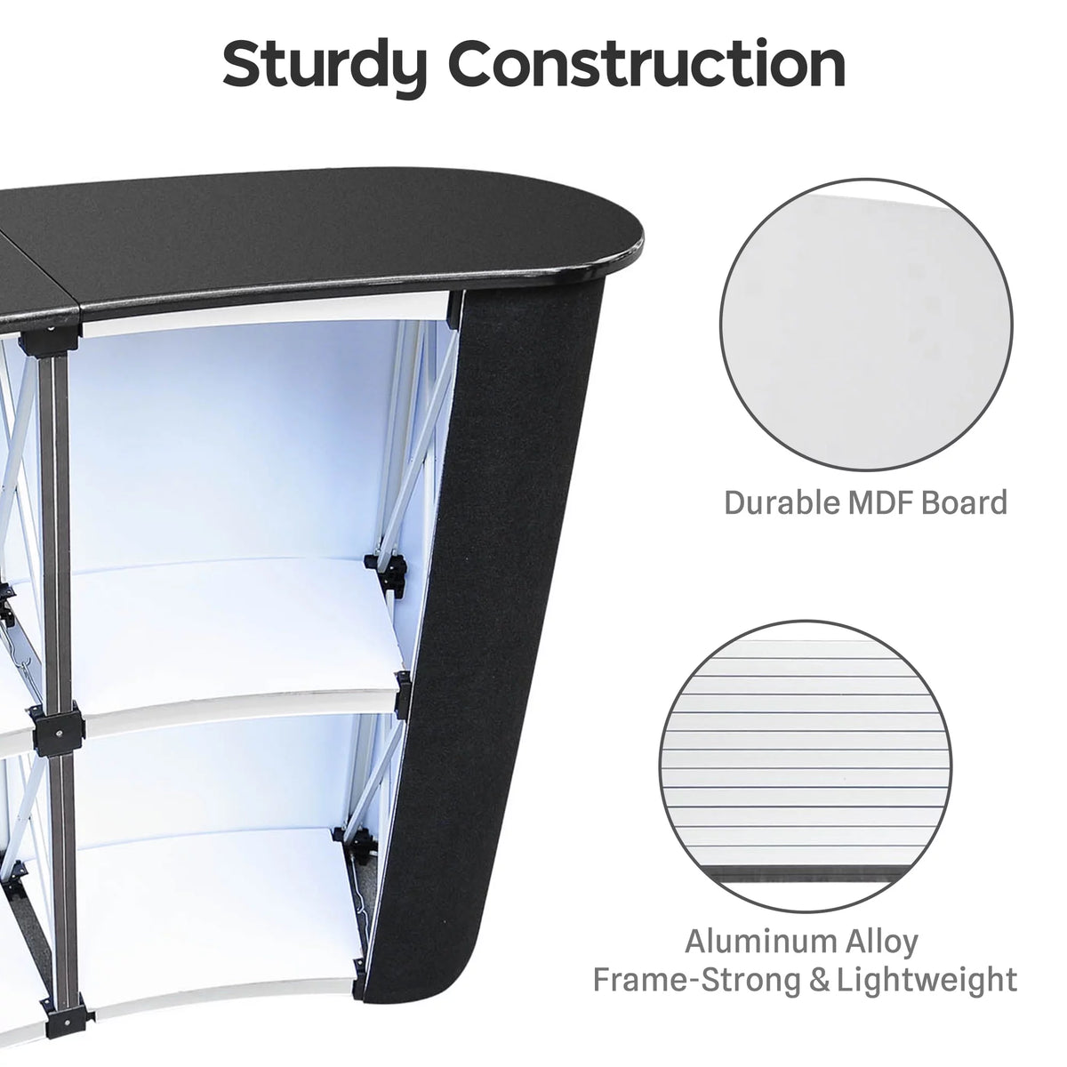 Portable Pop Up Podium Counter Table Stand C1488