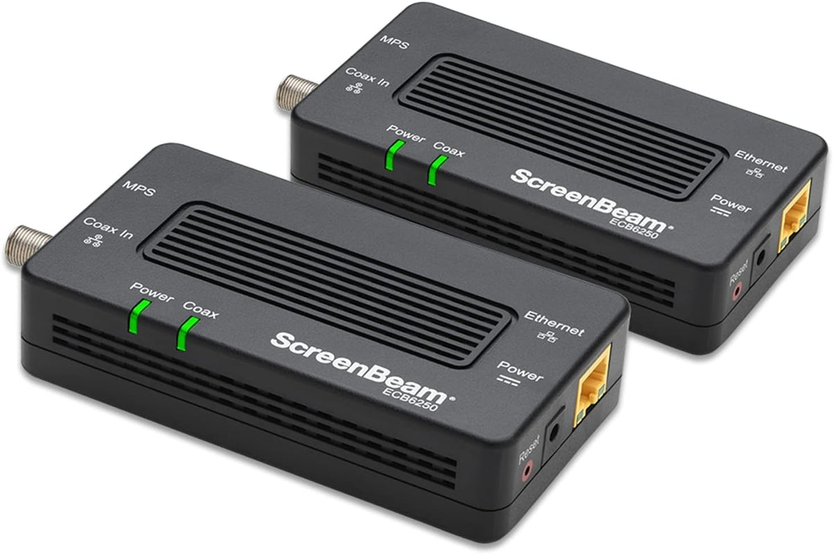 Bonded MoCA 2.5 Network Adapter Ethernet Over Coax Starter Kit X983
