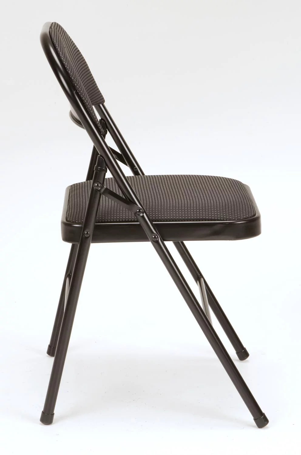Black Fabric Padded Folding Chair 4 Count P192774