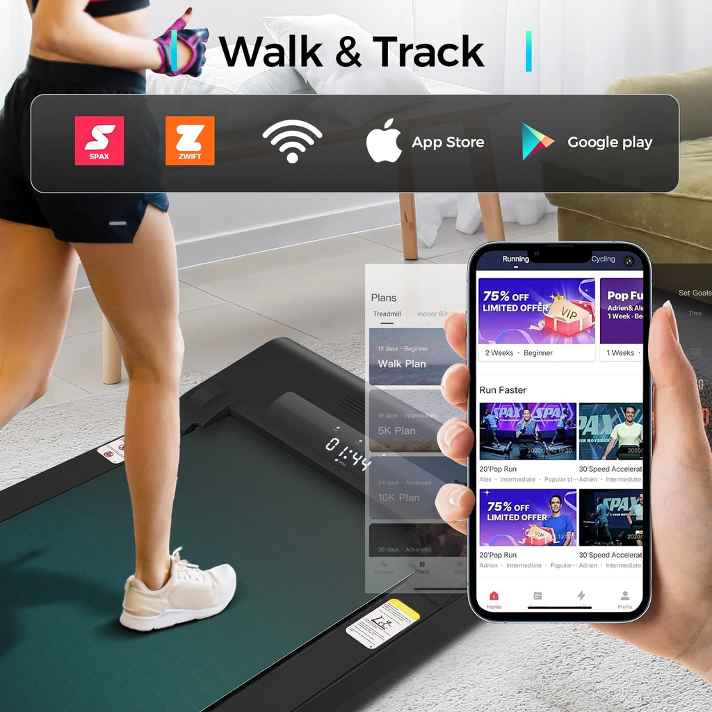 Walking Pad Treadmill 2.5HP Electric Running Machine with LED Display X9210