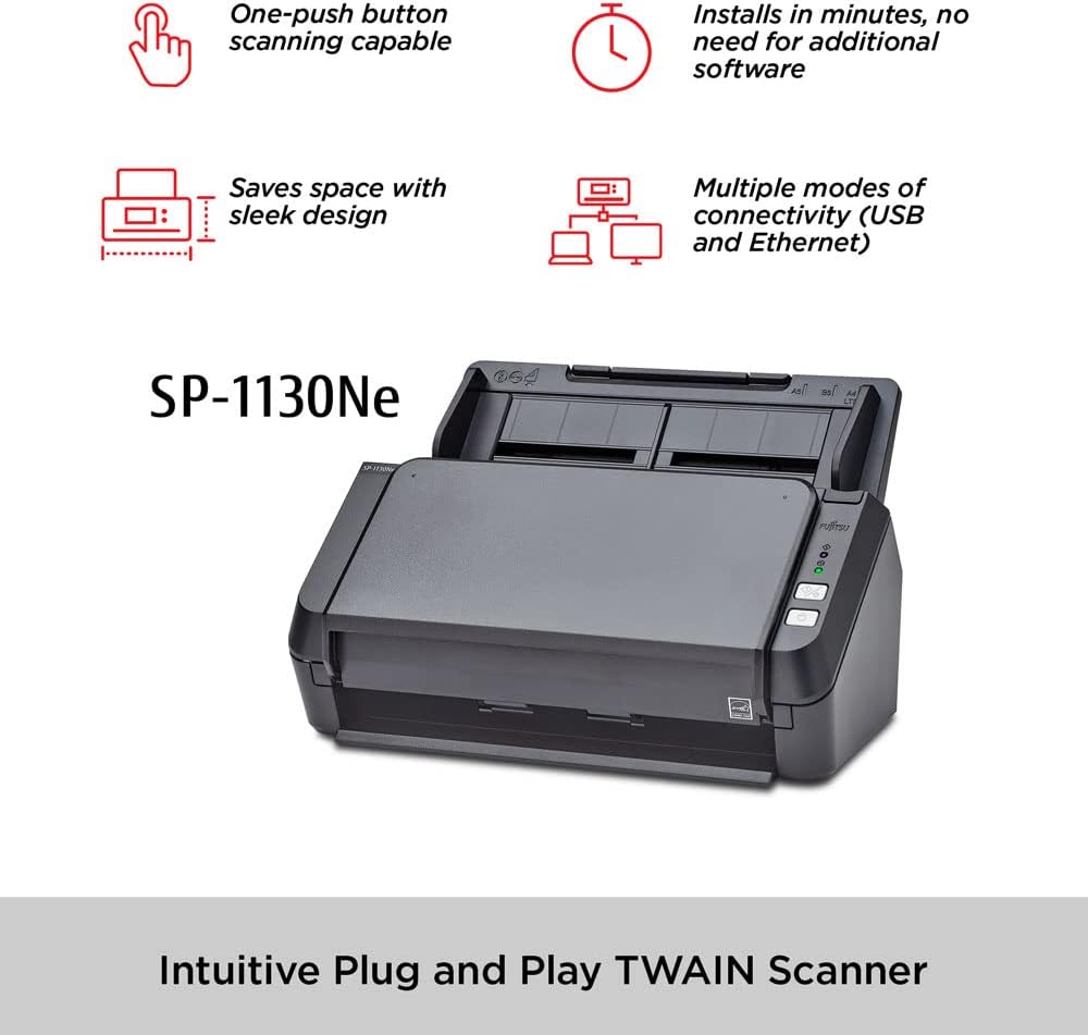 Color Duplex Document Scanner with Automatic Document Feeder I715325