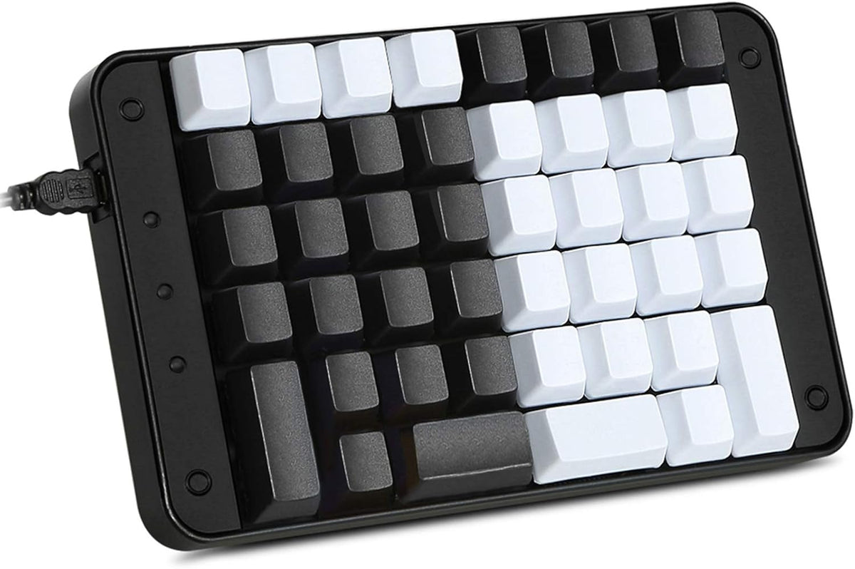 Single-Handed Programmable Mechanical Keyboard with Gateron Red Switch, 46 Programmable Keys, 8 Macro Keys, PBT Keycap H329548