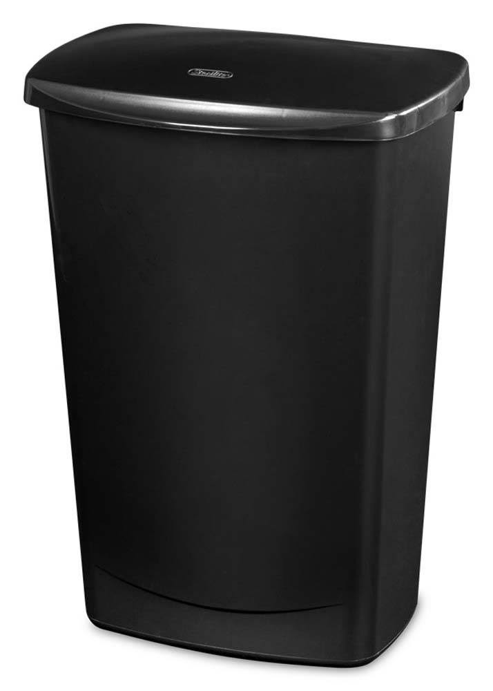 11.4 Gallon Covered Wastebasket Trash Can (24 Pack) E599642