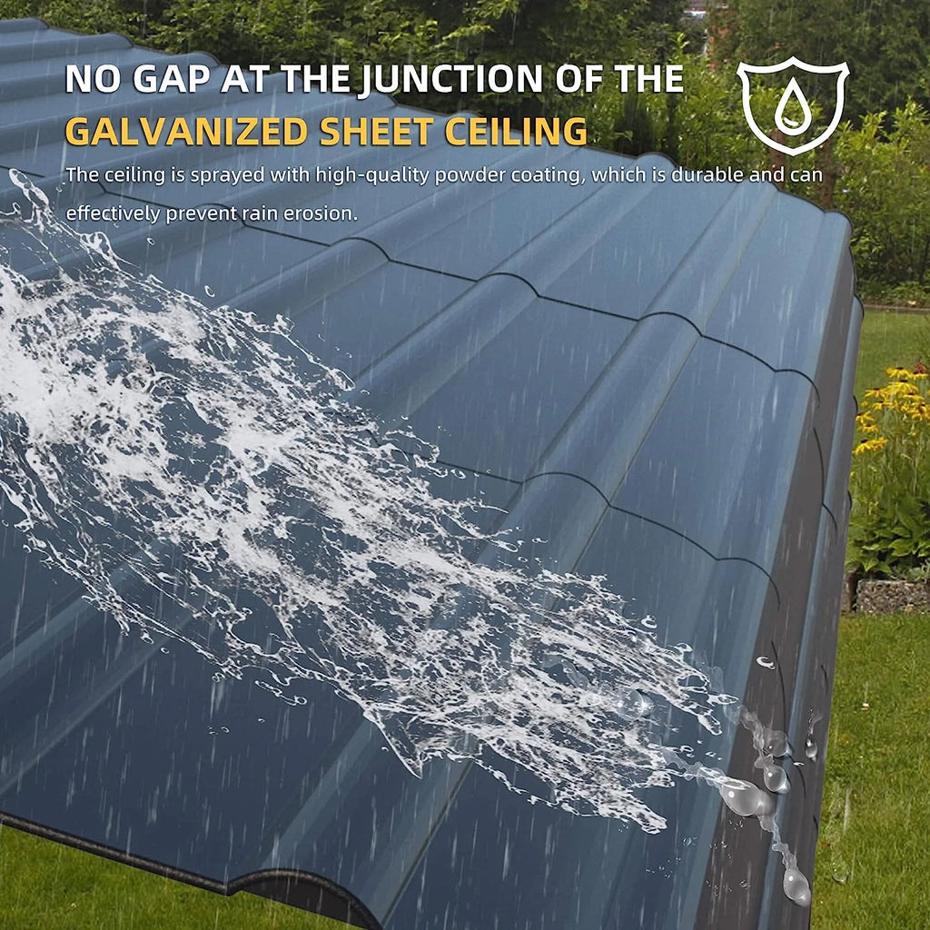 10 x 15 ft Galvanized Steel Carport R722