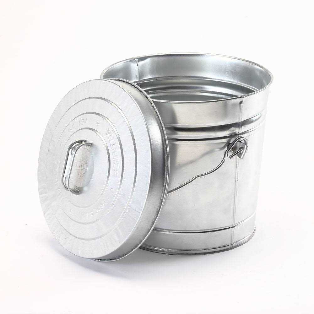 Galvanized Steel Locking Lid Seed Can with Lid O4171