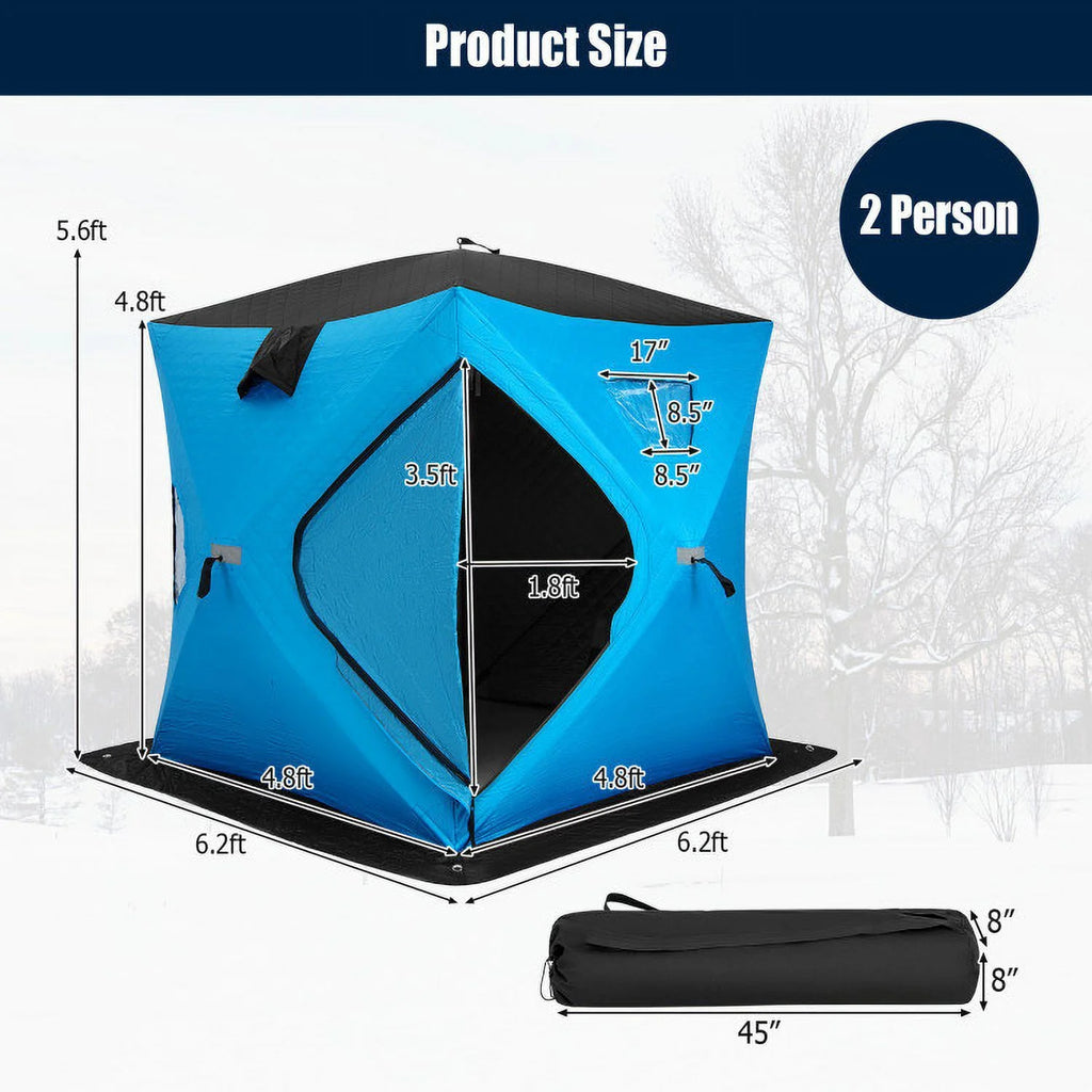 Portable Ice Shanty with Carrying Bag U7545